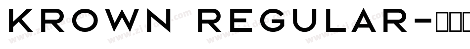 krown regular字体转换